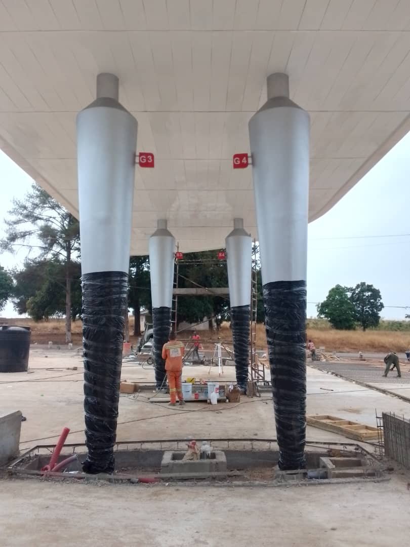 FABRICATION ET MONTAGE AUVENT METALLIQUE STATION SERVICE TRADEX MAGZI A NGAOUNDERE